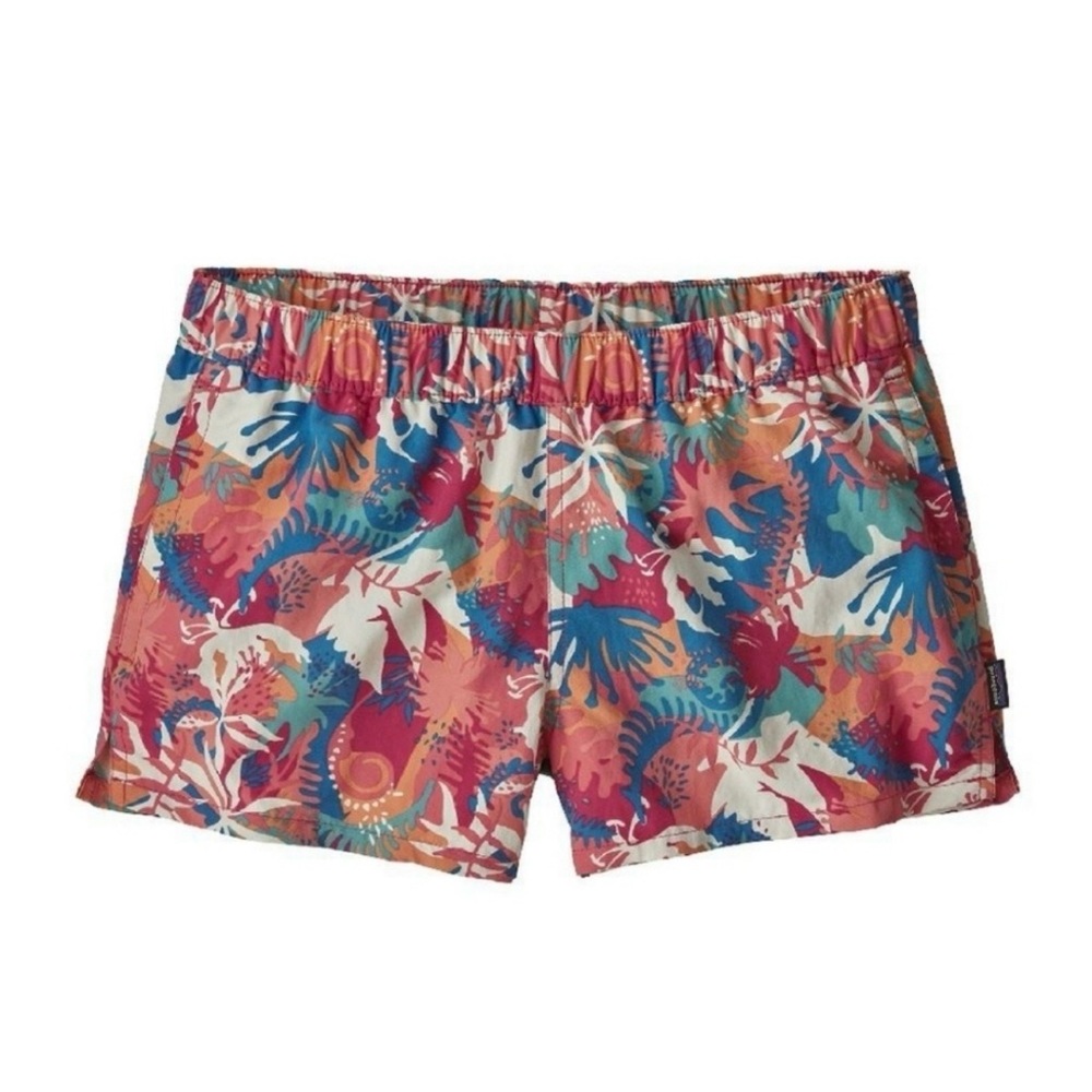 Patagonia Barely Baggies Shorts Womens SM 2.5" Inseam Floral Multicolor - Picture 2 of 7